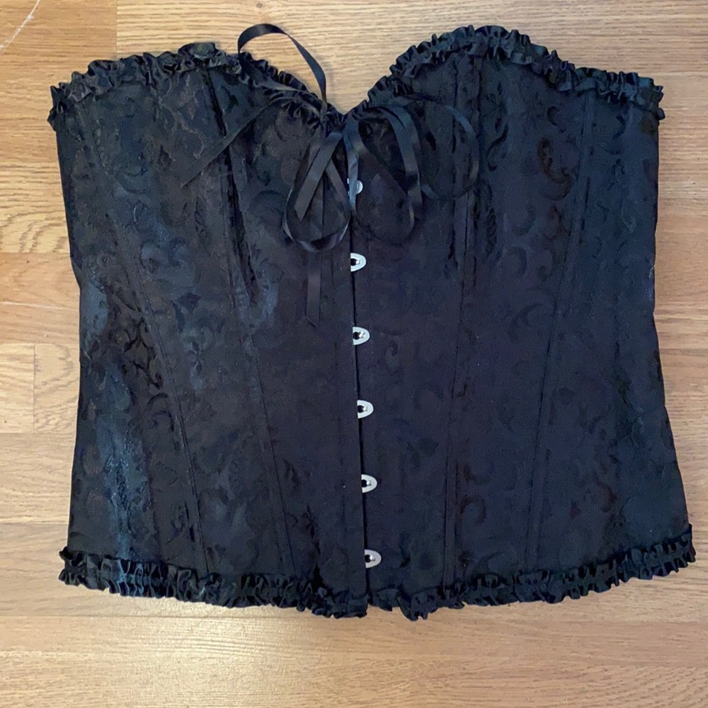 Black corset 🖤 plus size gothic pirate Lolita medieval renaissance style